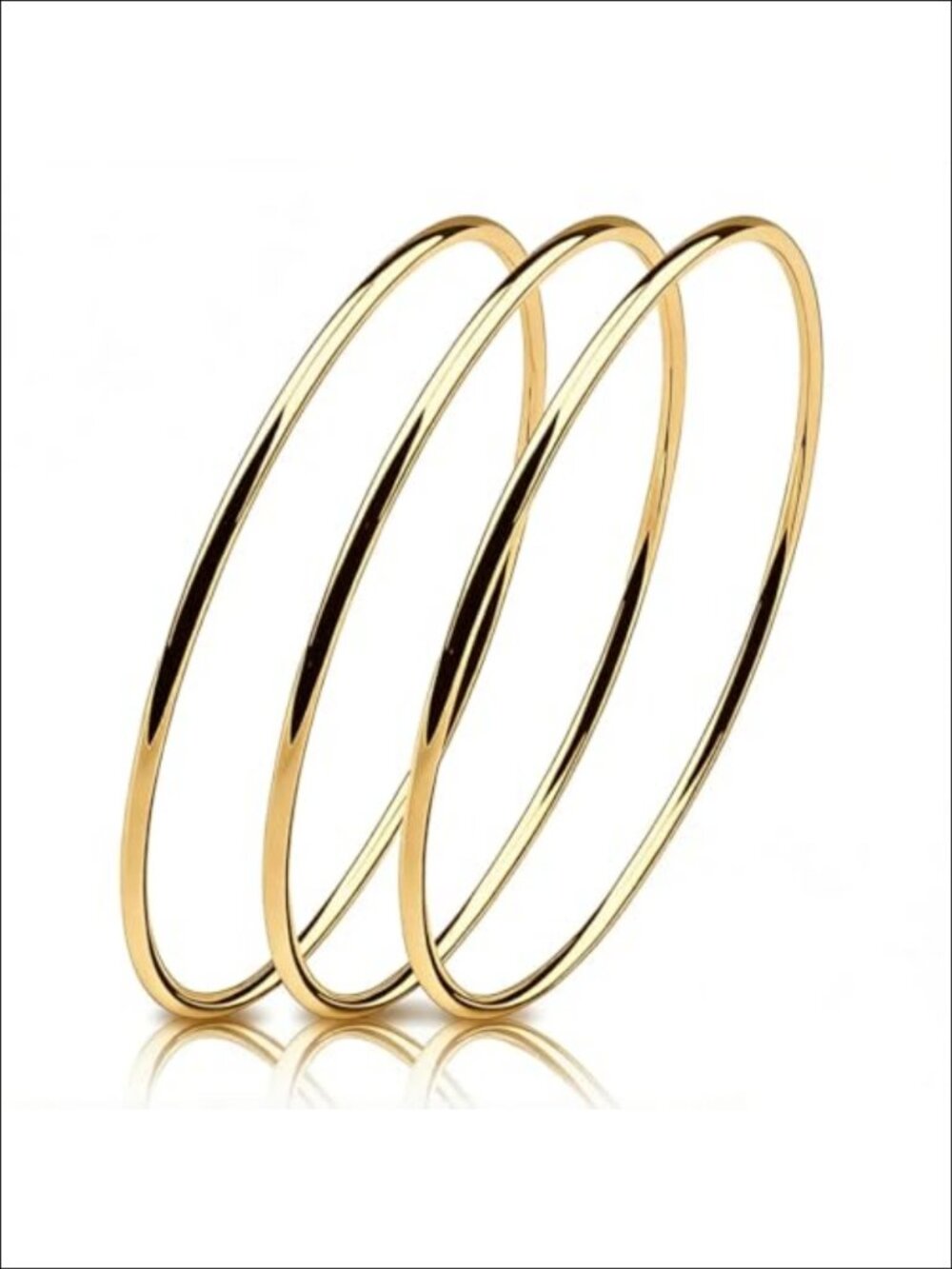 925 Sterling Silver 2mm Polished Circle Bangle Women Jewelry